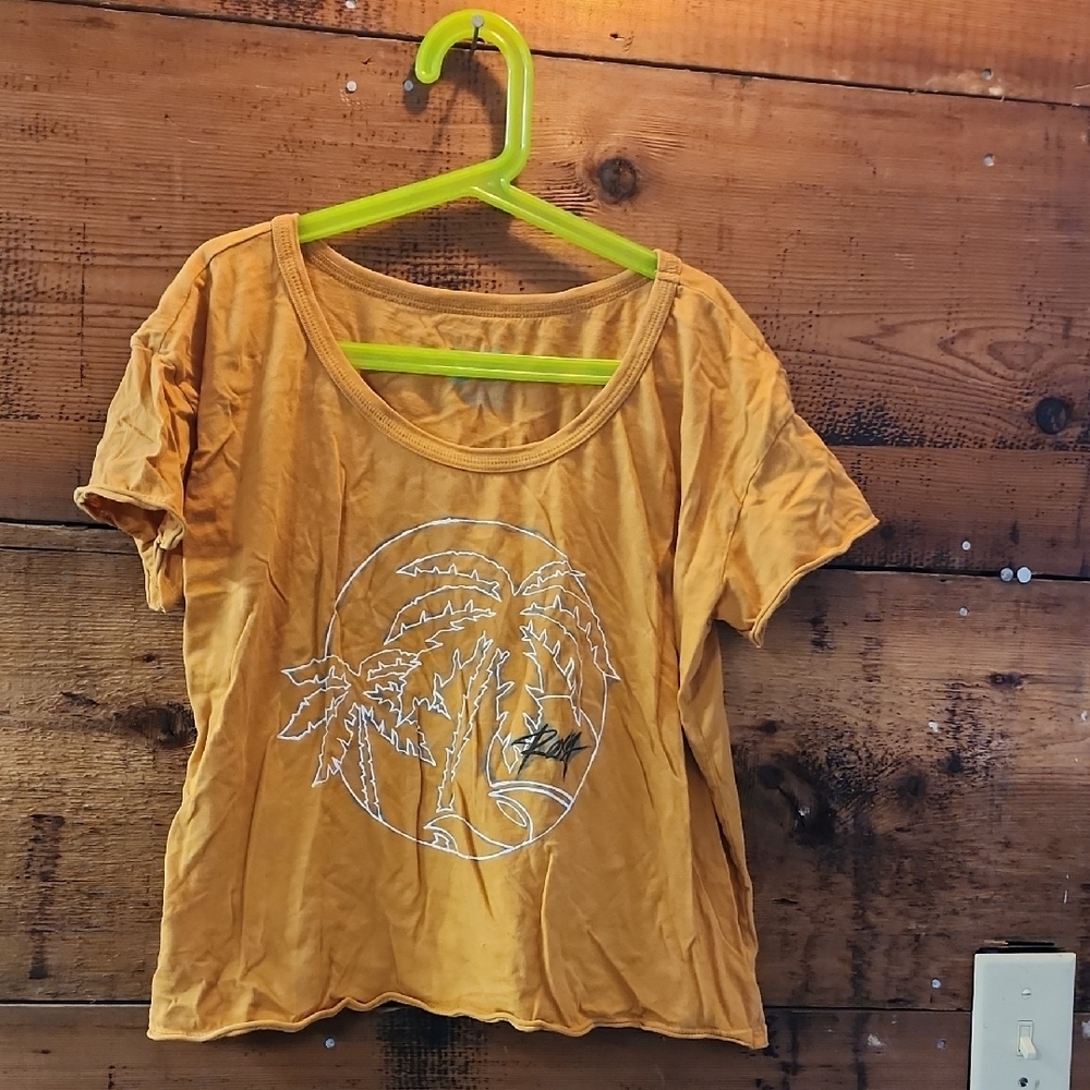Orange Graphic Women's Top